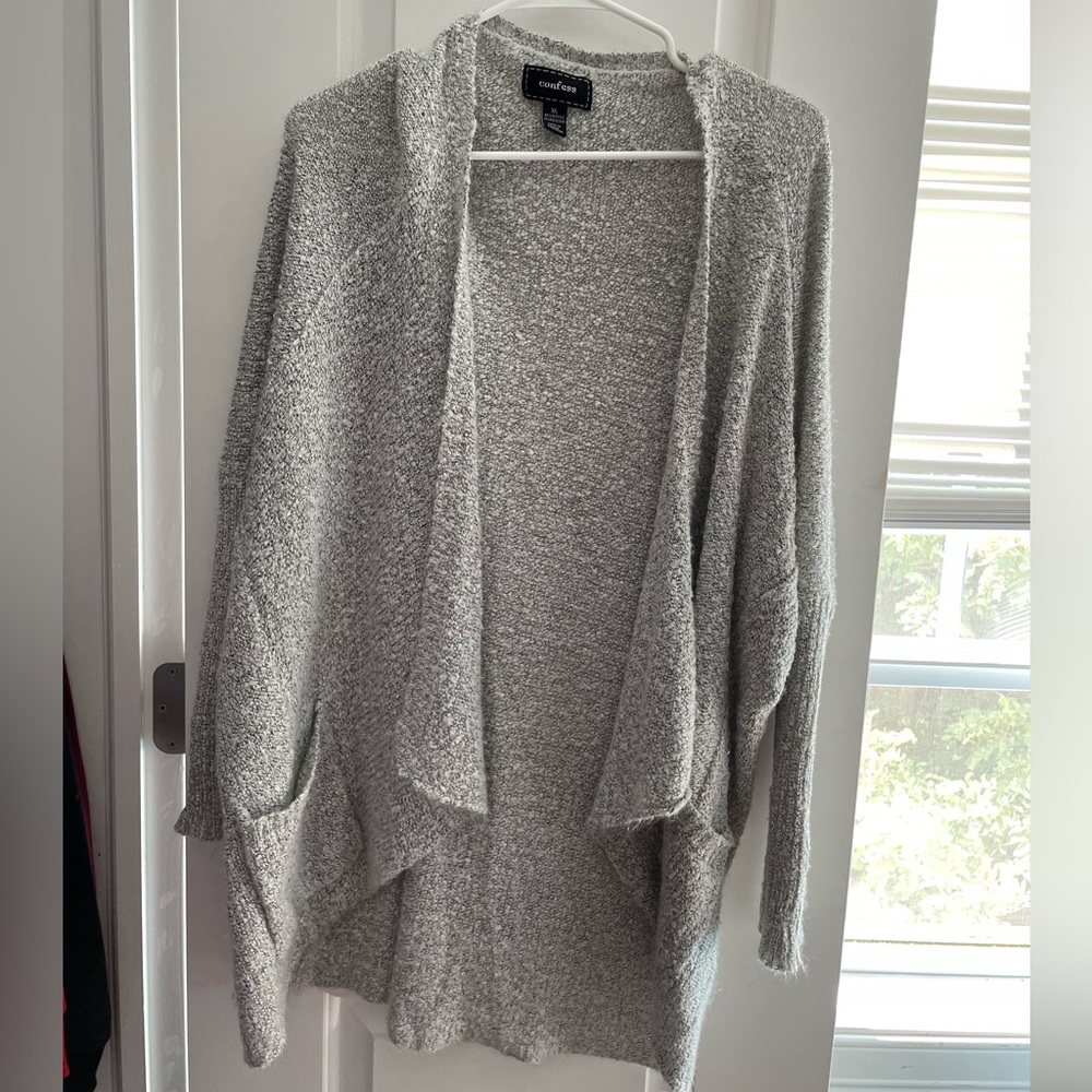 Gray cardigan size xl